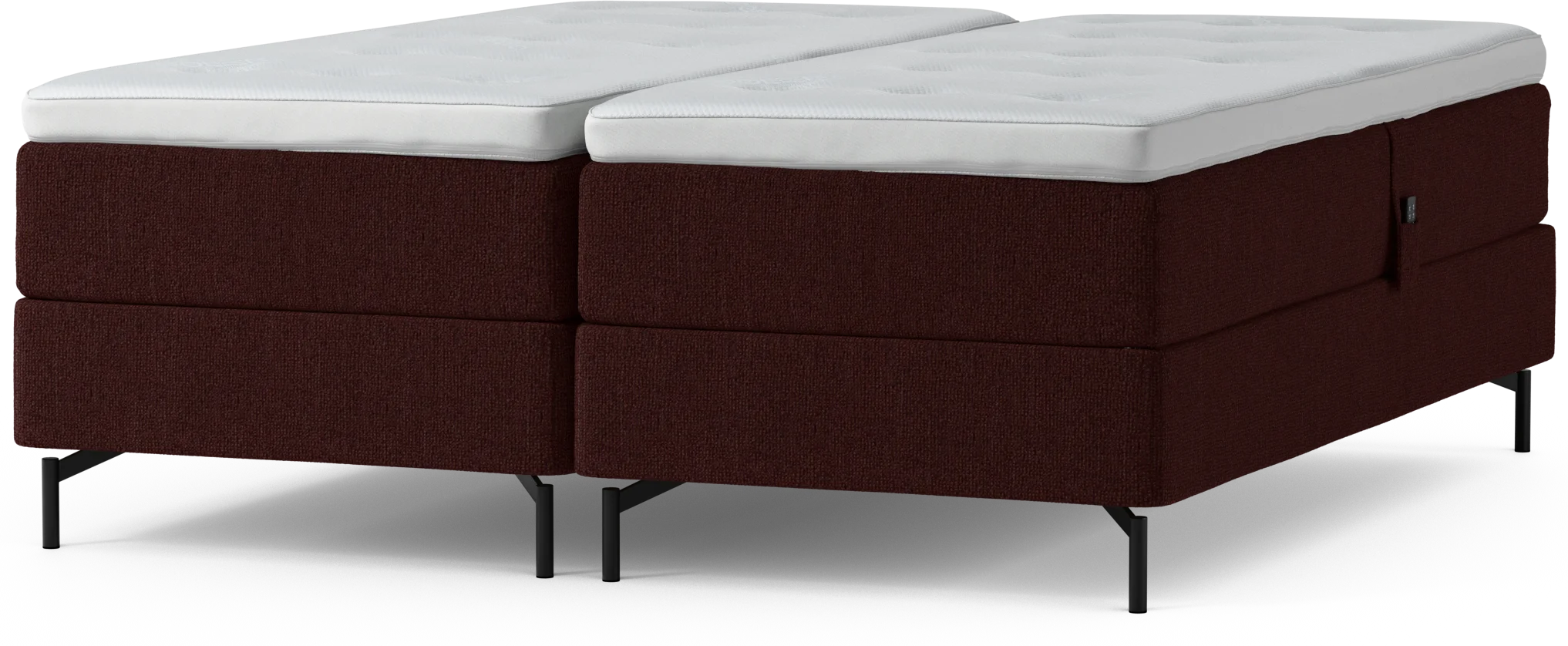 Delux Dream Ställbar säng, dubbelsäng med bäddmadrass och sängben YMV9W