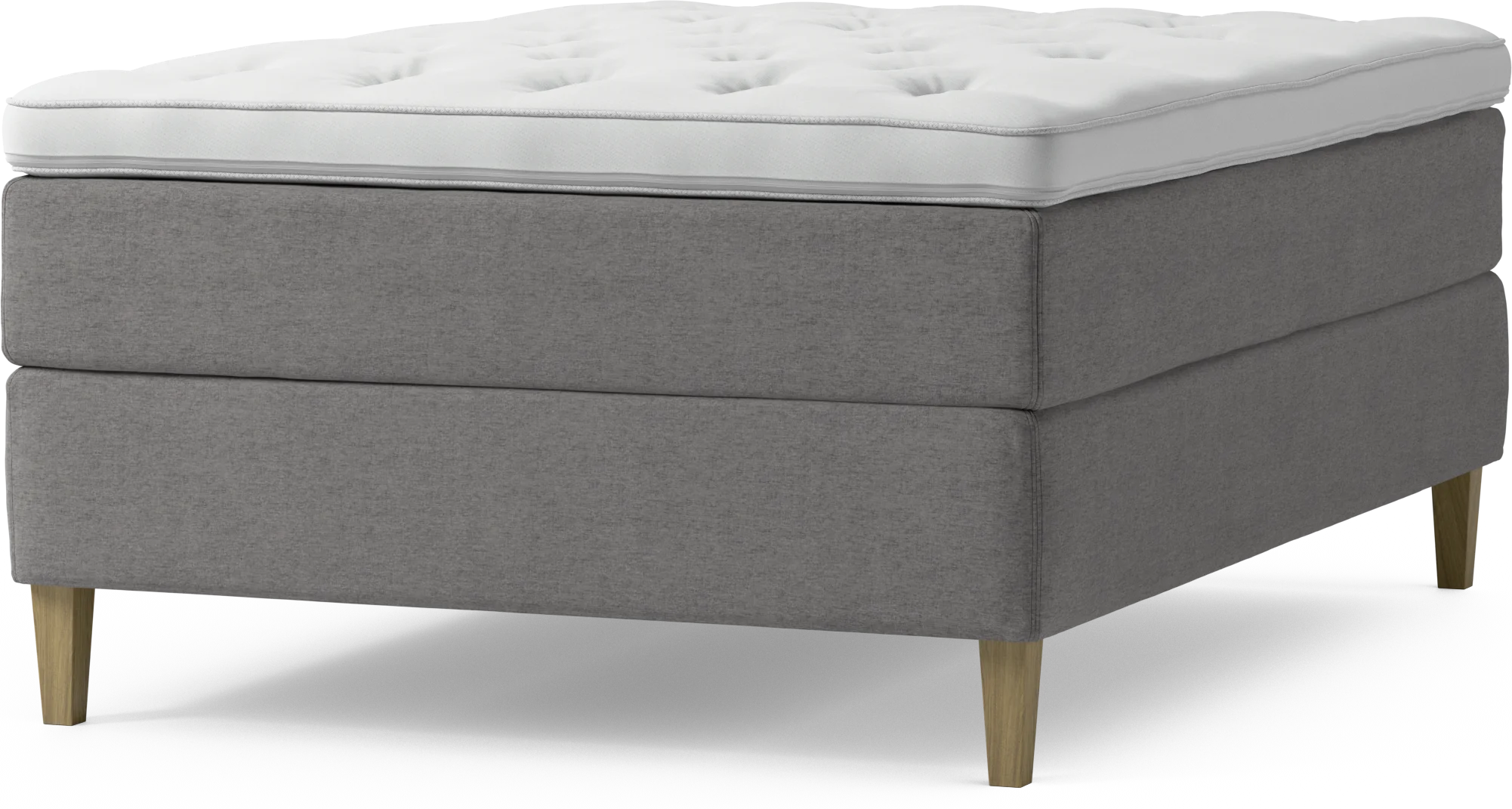 Delux Dream Kontinentalsäng, enkelsäng 140 cm med bäddmadrass och sängben 6WMgc