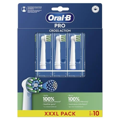 Oral B Pro Cross Action ersättningsborsthuvuden, 10 borsthuvuden 8006540986943