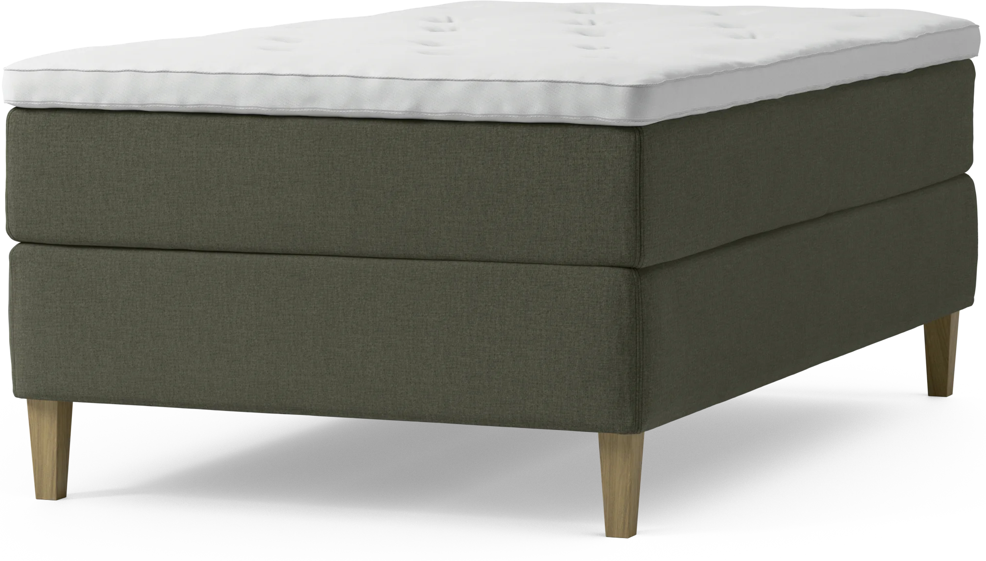 Delux Dream Kontinentalsäng, enkelsäng 120 cm med bäddmadrass och sängben cSooM