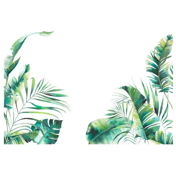 1 set blad tropiska växter skala och fäst väggdekaler, gröna natur djungel träd löv väggdekaler, vattentäta DIY väggdekorationer för 01FGMA47561LGG 1 set blad tropiska växter skala och fäst väggdekaler, gröna natur djungel träd löv väggdekaler, vattentäta DIY väggdekorationer för 01FGMA47561LGG