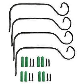 1 set Blomkorg Väggfäste Utomhuskrokar Balkong Hängande Växtkrokar FD-L09-315