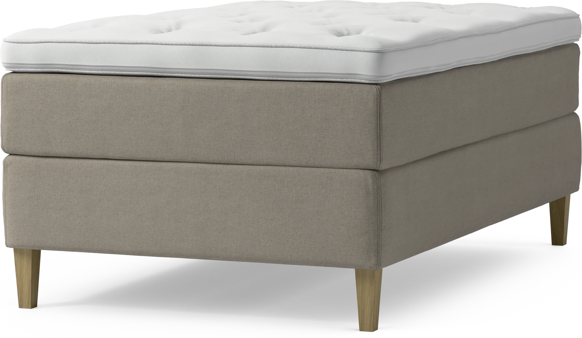 Delux Dream Kontinentalsäng, enkelsäng 120 cm med bäddmadrass och sängben vAmQl