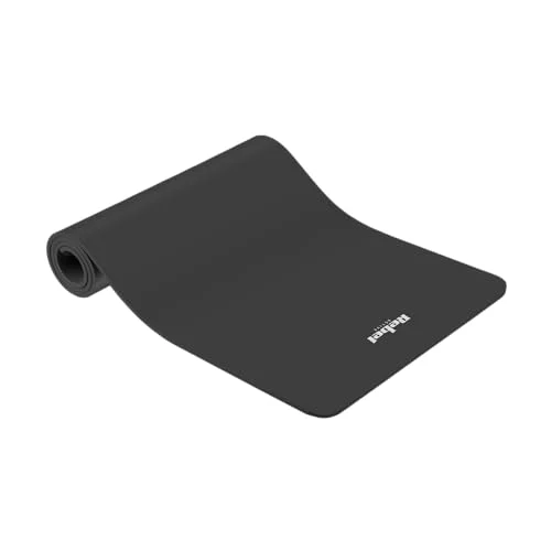 Högkvalitativ yogamatta för pilates, fitness och yoga REBEL ACTIVE RBA 3152 BK; 183 x 61 cm, tjocklek 6 mm, TPE, svart 5901890099707