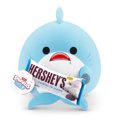 Snackle Serie 2 20 cm från ZURU (8 tum) plyschleksak med mellanmålstillbehör (Hershey, Cookie n Cream) 193052067227