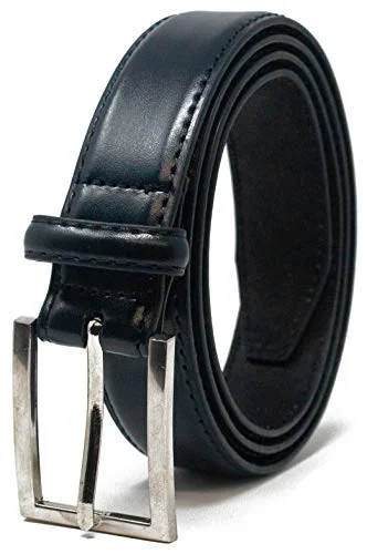 Ashford Ridge herr 30 mm (1,25 tum) kostymbyxor läderbälte, Svart, XXL (112/122 cm) 5055158519558