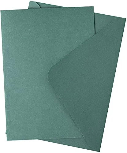 Sizzix Surfacez kort och kuvertpaket, A6, gran, 10 pack, 665441, flerfärgad, en storlek 630454273516