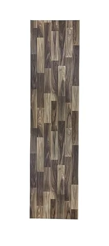 Tadi & Imperio1979 Vintage vinylmatta, mörkt trä fina lameller, 50 x 150 cm 8435721606552
