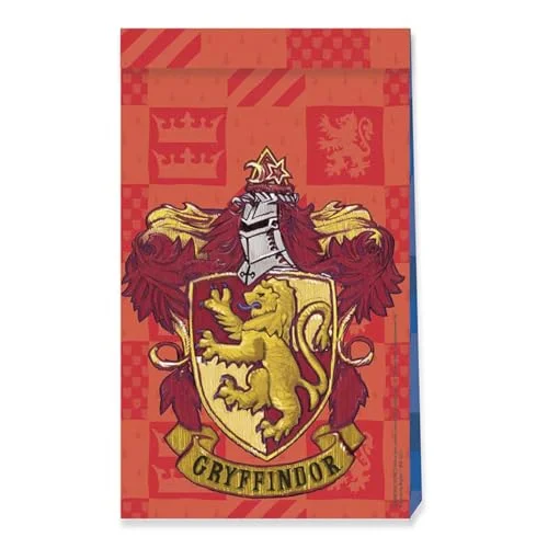 Procos 93369 partypåsar FSC® Mix Harry Potter, 21 x 13 8,5 cm, barns födelsedag, presentpåsar 5201184933695