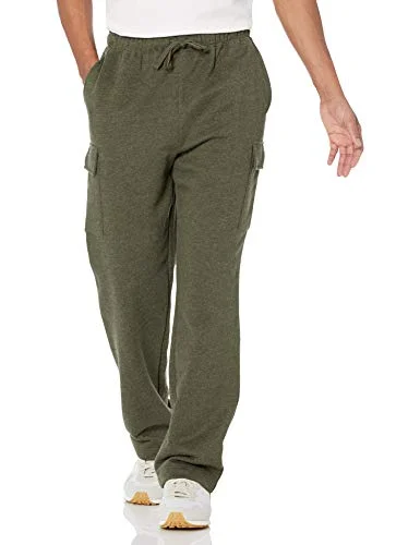 Amazon Essentials Herr Cargo Fleece sweatpants olivljung, Medium 195111268705