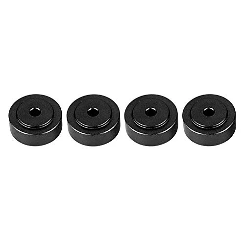 4 st stötdämpare, 20 x 8 mm aluminiumlegering högtalare isoleringsfötter chock bas dyna förstärkarkuddar (svart) 791380320313