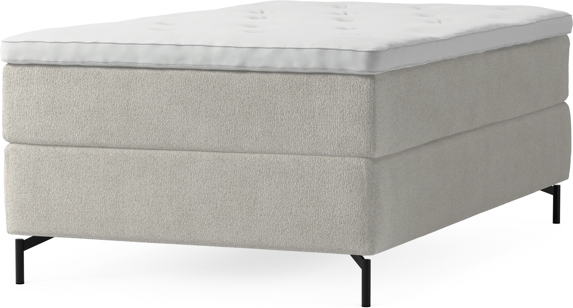 Delux Dream Kontinentalsäng, enkelsäng 120 cm med bäddmadrass och sängben DVHc2