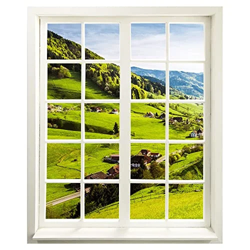 Väggtatuering fönster med utsikt ”Schwarzwald” 83 x 100 cm väggklistermärke 4260618726273 Väggtatuering fönster med utsikt ”Schwarzwald” 83 x 100 cm väggklistermärke 4260618726273