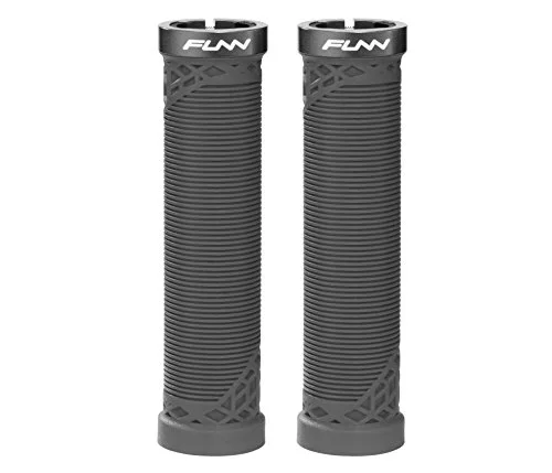 Funn Hilt Mountainbike handtag för styret med enkel låsning på klämman 22 mm innerdiameter, unika mönstrade cykelhandtag MTB (Svart) 4712931185300