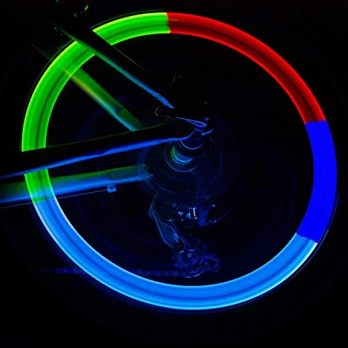Schildkröt Funsports LED Twister ljus för hjulbi cykelventil, i aluminium, 950034 3830058980019