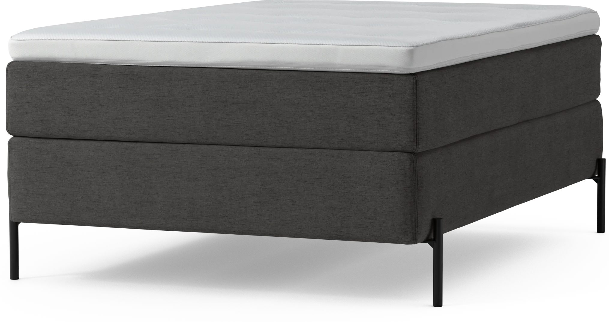 Delux Dream Kontinentalsäng, enkelsäng 140 cm med bäddmadrass och sängben Tpq4w