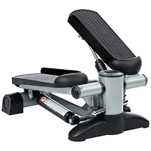 Ultrasport Swing Stepper, Home Stepper med träningsdator, upp och nedåtgående trappmaskin för nybörjare avancerade användare, Liten kompakt svängande steg ben rumpträning 4046228030166