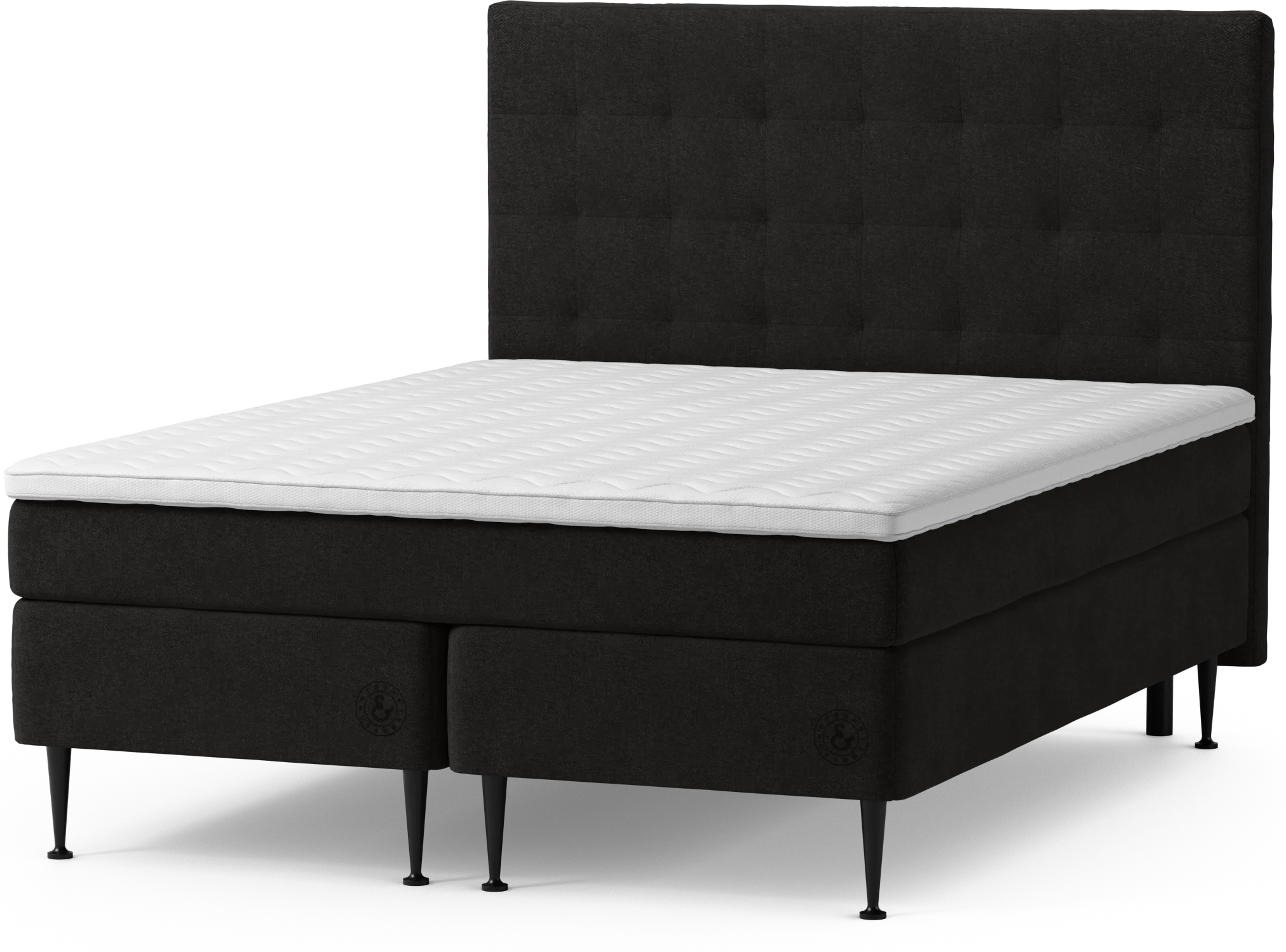 Asperö Comfort Kontinentalsäng, dubbelsäng med bäddmadrass Comfort och sängben HSN39