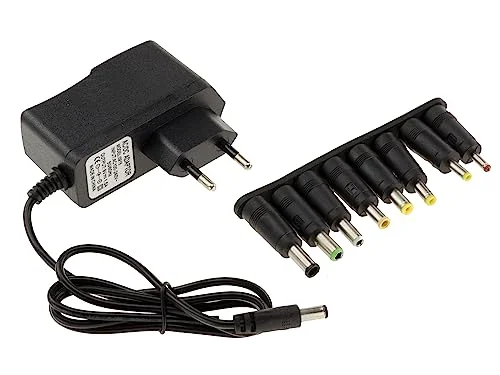 KALEA INFORMATIQUE Extern strömförsörjning 220 V till 9V DC 1.5A levereras med 8 anpassningsbara bitar. Ersätt en 9 0,25A 0,5A 0,75A 1A 1.25A 3045151091214