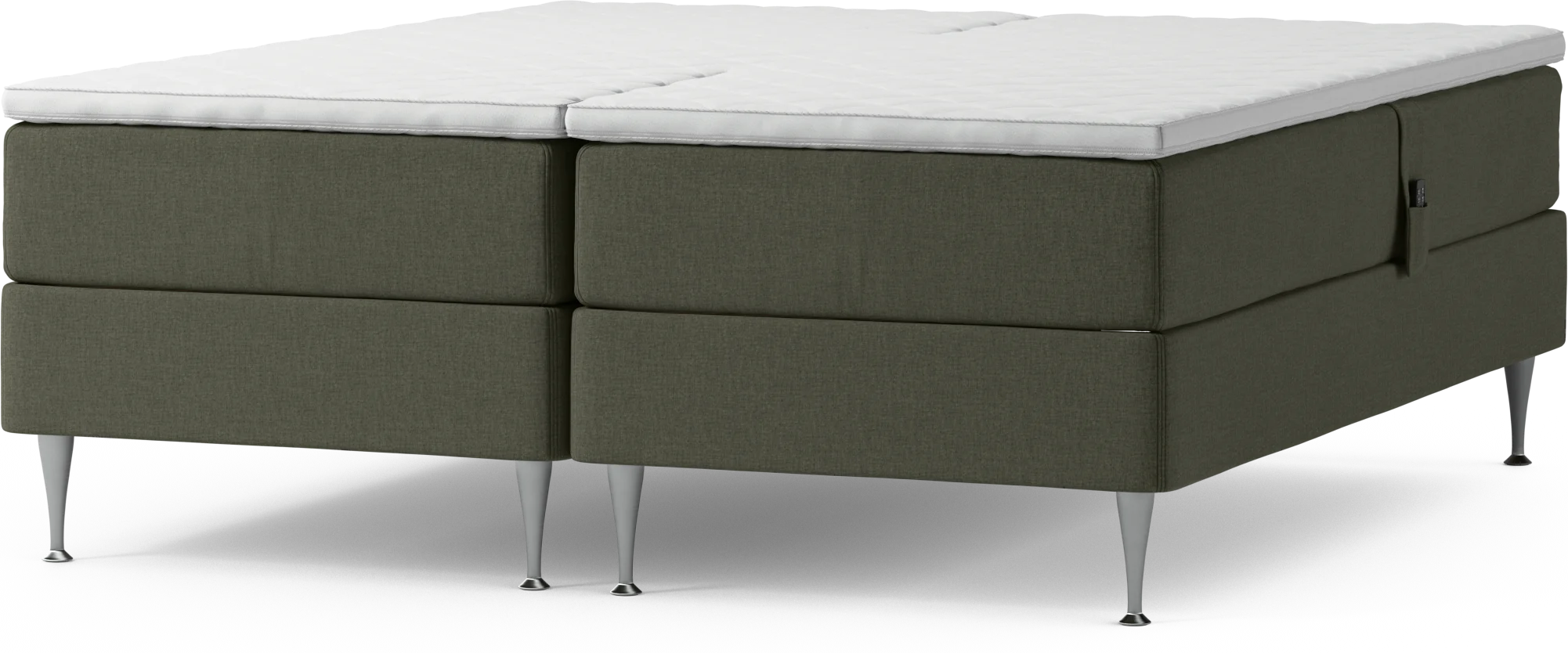 Delux Dream Ställbar säng, dubbelsäng med bäddmadrass och sängben yek1f