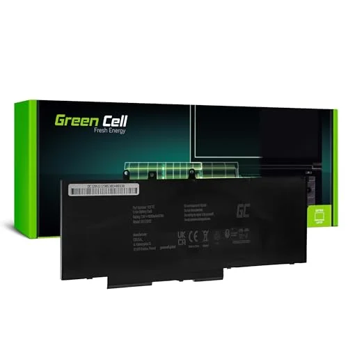 Green Cell Batteri för bärbar dator (likvärdigt med: Dell 93FTF, GJKNX) litiumpolymer 4 cells 6000 mAh svart 5904326373914