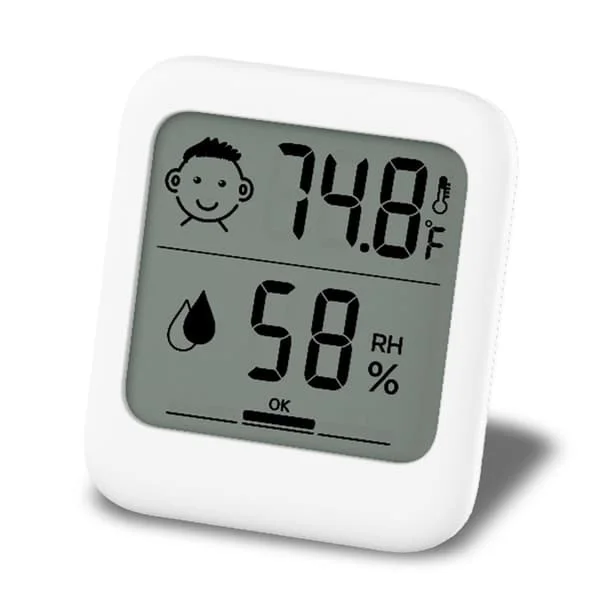 1 st Digital Termometer Hygrometer med Komfortansiktsdisplay, Multi – Fäste (Stativ, Magnet, Hängande), Enkel Design för Infektiös white PHT-20250714-6 1 st Digital Termometer Hygrometer med Komfortansiktsdisplay, Multi – Fäste (Stativ, Magnet, Hängande), Enkel Design för Infektiös white PHT-20250714-6