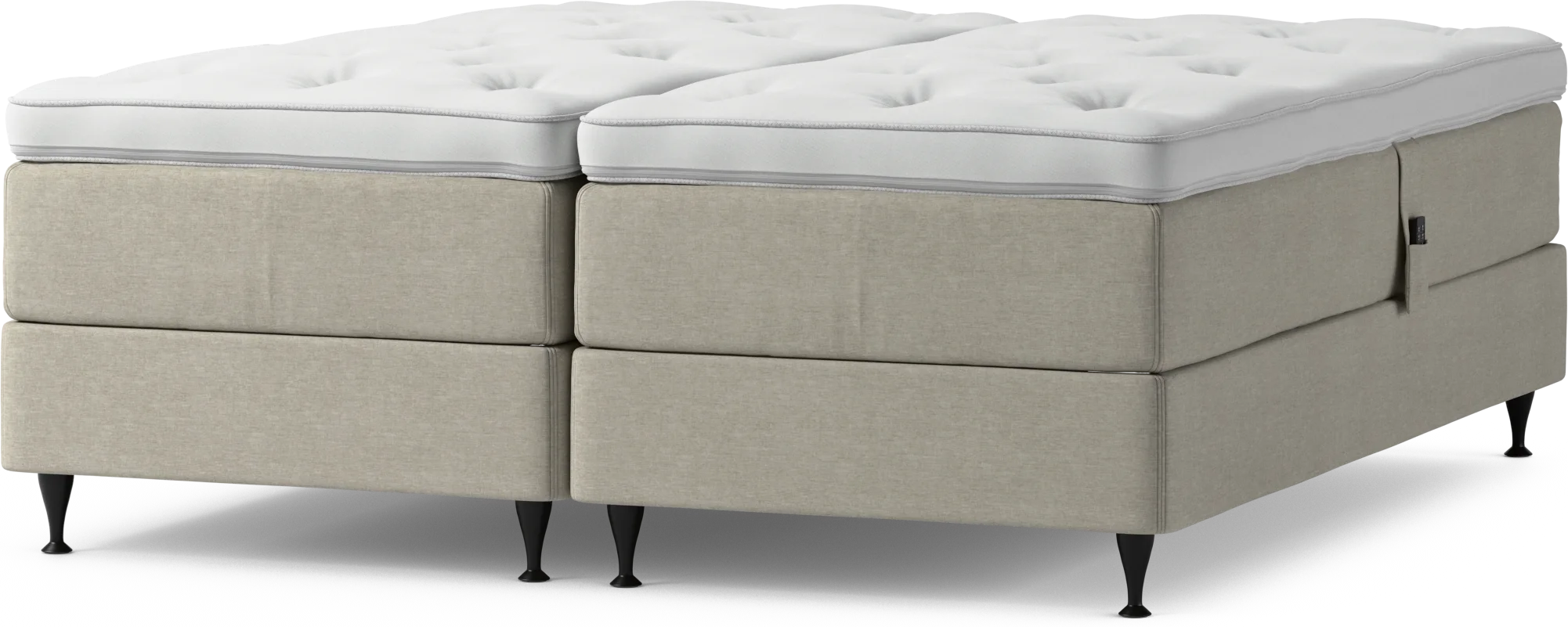 Delux Dream Ställbar säng, dubbelsäng med bäddmadrass och sängben Qq5cT