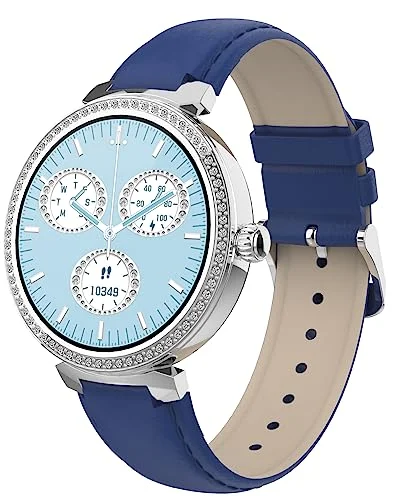 SMARTY2.0 Smartwatch SW062C Blå/Ljusblå Bluetooth samtal, sömnkontroll, hjärtfrekvens i realtid, vattenbeständighet IP67 PU rem Storlek 39,8 x 10,5 mm (Blå/Ljusblå) 8021087278603