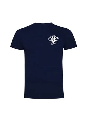 AMERICAN COLLEGE USA T shirts sport andas tryckta unisex kläder barn pojkar och flickor casual modell ACTSW6 marinblå 10 år, Färg: blå, �r 3666052657394