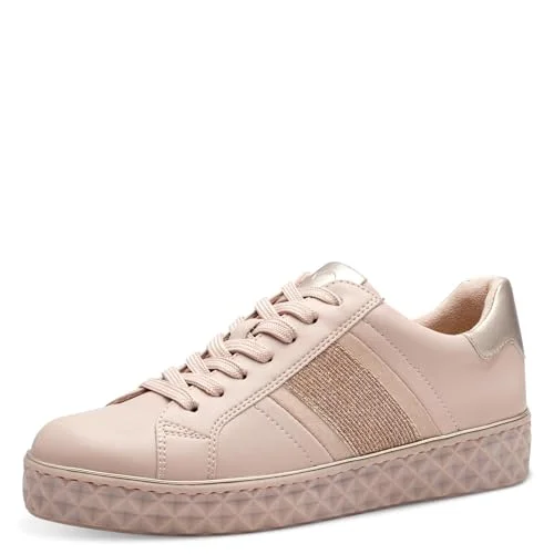 Marco Tozzi dam, Feel ME fotsäng, utbytbar fotbädd, mjukt foder, vegansk, 22378042 sneakers, ROSA, 36 EU, EU 4064231910763