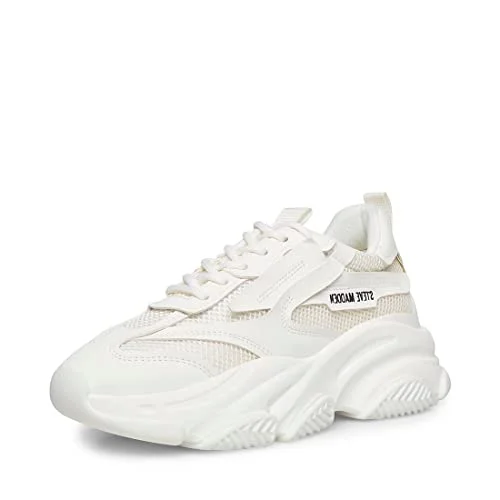 Steve Madden Possession Platåsneakers för kvinnor, Vitt, 38 EU 195945873618