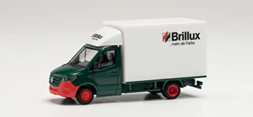 herpa 096546 Mercedes Benz Sprinter 18 resväska Brillux i miniatyr för pyssel samling och som gåva, flerfärgad 4013150096546