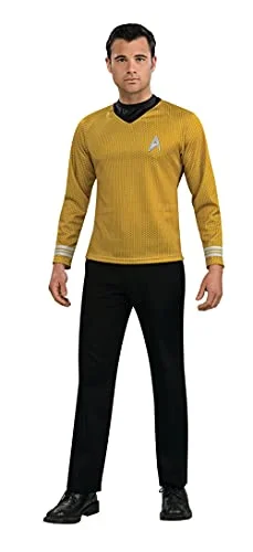 Rubies officiella Star Trek Captain Kirk skjorta, guld 883028736072