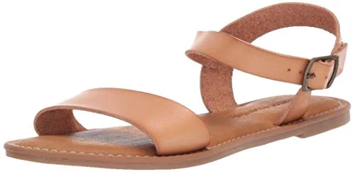 Amazon Essentials dam två remmar spänne sandal, Naturligt, 8.5 US 840809134267
