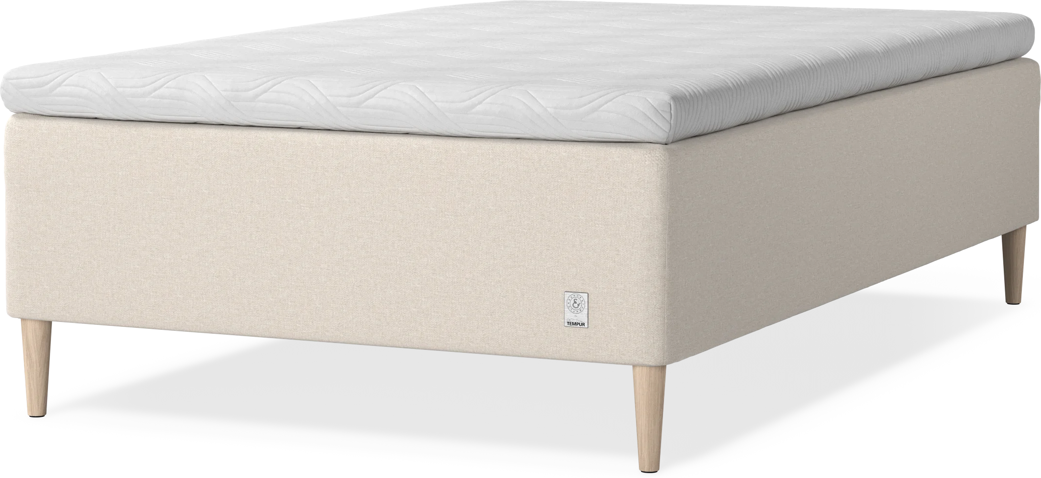 Cape Selene Ramsäng, enkelsäng med bäddmadrass 8 cm och sängben CDd1C
