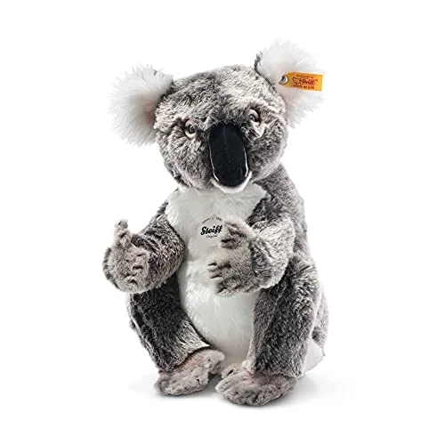 Steiff National Geographic Yuku Koala 29 cm gosig leksak för barnstol tvättbar grå/vit (355745) 4001505355745
