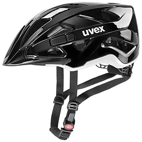 uvex active säker allroundhjälm för dam och herr individuell storleksanpassning anpassad LED belysning black white 52 57 cm 4043197331645
