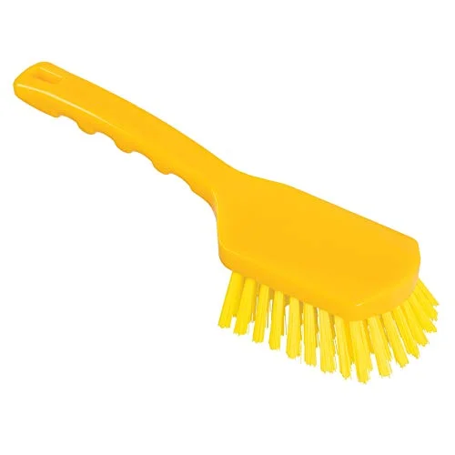 Aricasa Hygiene Products torsk 1007YT Manuell fyrkantig borste med ärm för matanvändning Gul Hård fiber 8008805107537
