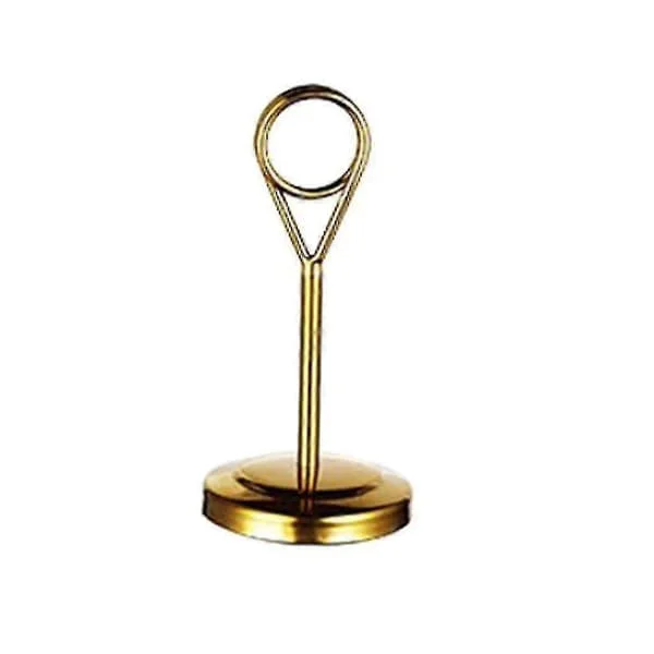 1/2/3/5 Bordnummerhållare i Rostfritt Stål, Fotoställ för [DB] Gold 10cm 1 Pc DBD-S290256