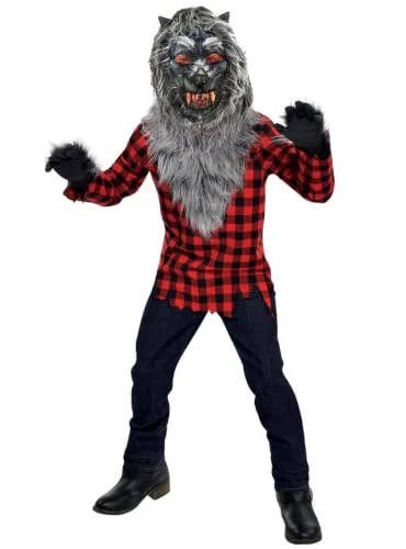 (PKT) (999653) Barn pojkar hungry howler kostym (12 14yr) Sgl by ”amscan” 13051578954