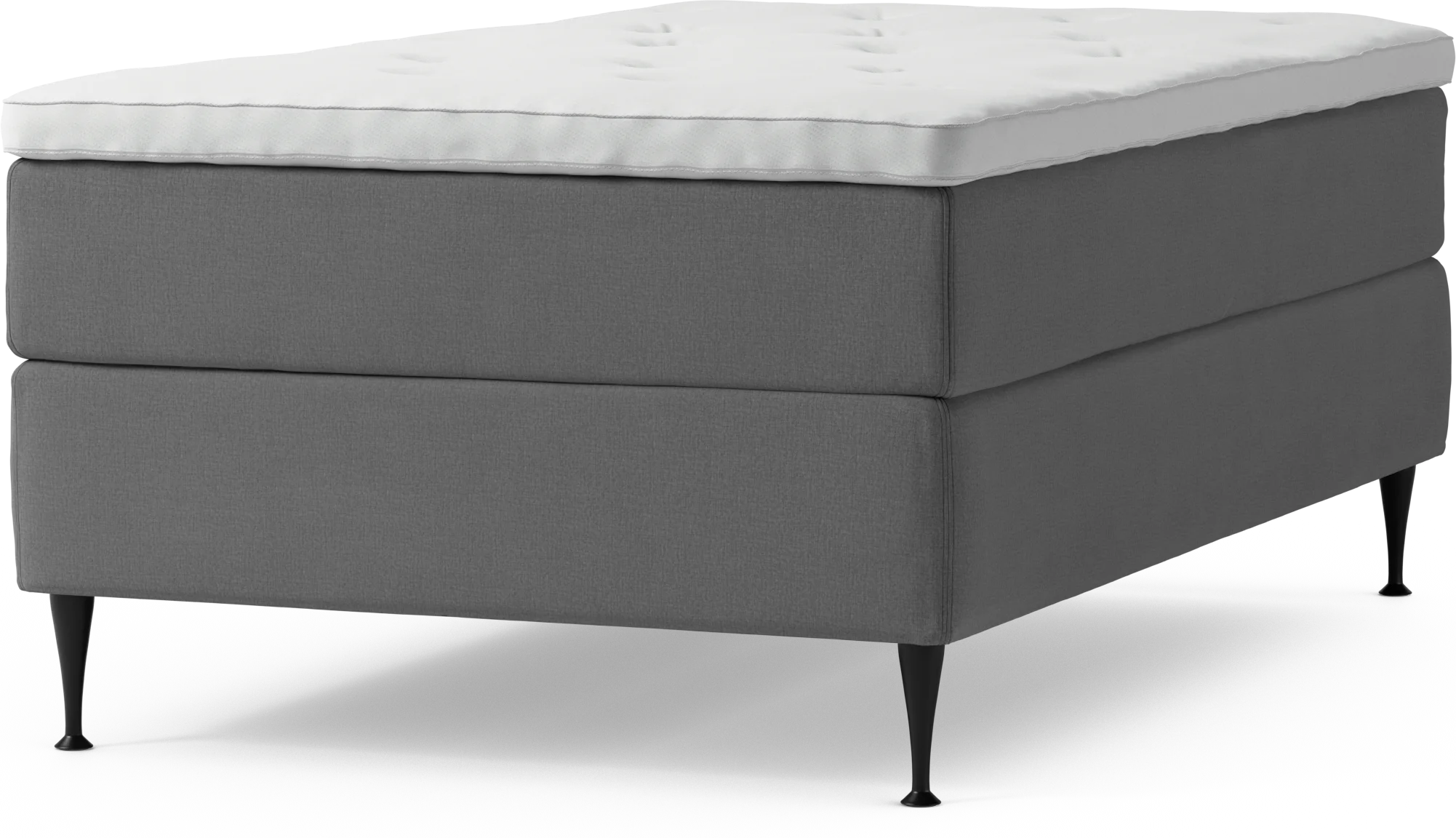 Delux Dream Kontinentalsäng, enkelsäng 120 cm med bäddmadrass och sängben qyvLK
