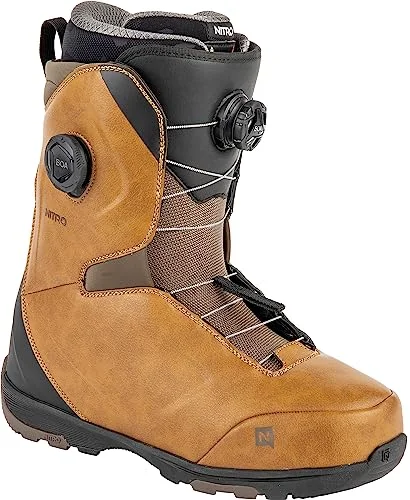 Nitro Herr Club BOA Dual All Mountain Freeride Freestyle snabbsnörningssystem båt snowboardbåt, brun, MP 28,5 // EU 43 1/3 US 10,5 7630221858741