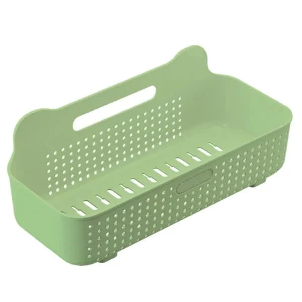 1 pc Green Bathroom Shelf, Storage Rack, Kitchen Shelves, Wall-Mounted Storage Baskets 260811lycjfd269