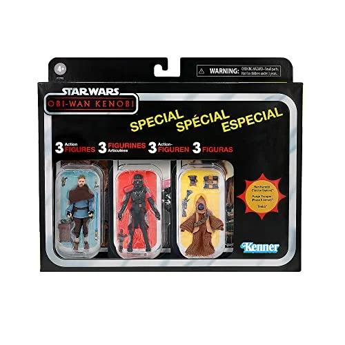 Star Wars Hasbro F7790 Vintage kollektionen Obi Wan Kenobi Multipack leksaker, Flerfärgad, 9,5 cm Figurer 5010994175573