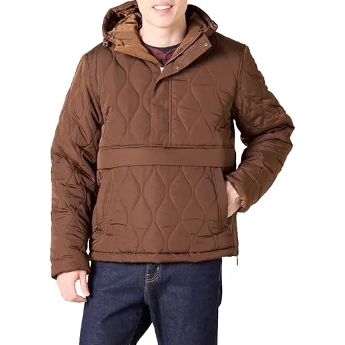 Amazon Essentials Återvunnen polyester anorak puffer, djupbrun, X Large 196433822279