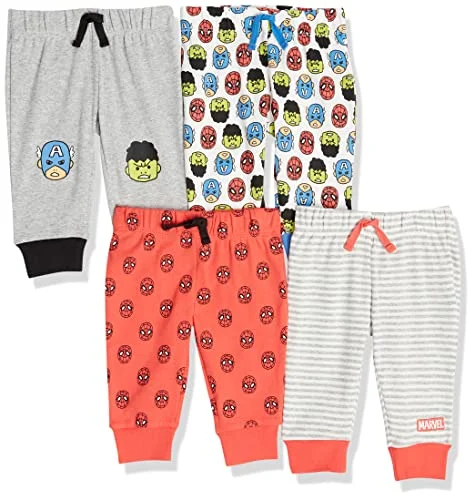 Amazon Essentials Disney Marvel Star Wars Baby Boys byxor, 4-pack, Vänner, Premature 196433083052