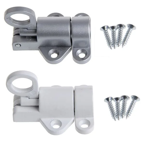 1 set av aluminiumlegering spärrfjäder låda fönster dörr säkerhetslås (silvergrå) SXH-001390 1 set av aluminiumlegering spärrfjäder låda fönster dörr säkerhetslås (silvergrå) SXH-001390