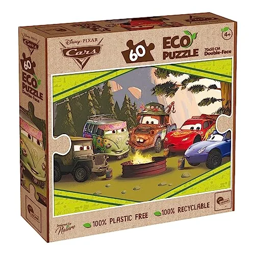 LISCIANI DISNEY PUZZLE ECO TWO SIDED CARS 60 EL. 8008324091867