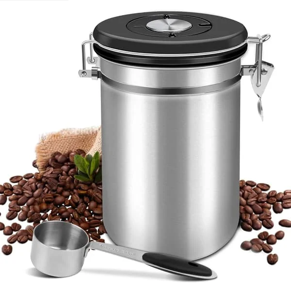 1 st 1,8 L lufttät kaffekanna med sked och kalender FR0003846tss