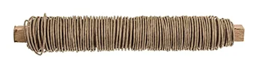 GLOREX 6 1280 213 pappersslindning lindad 0,8 mm, längd 22 m, natur, för pyssel och bindning av fästen kransar 7610877579306